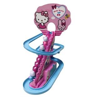Kız Oyun Setleri Dön Dolaş Merdiven Çıkan Yürüyen Hello Kitty Kahramanlar - Pembe